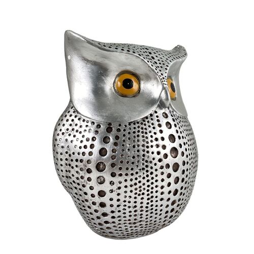 Figura Decorativa Búho Color Plata