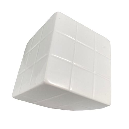 Figura Cubo Decorativo Color Blanco Tamaño Chico