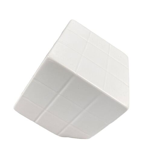 Figura Cubo Decorativo Color Blanco Tamaño Chico