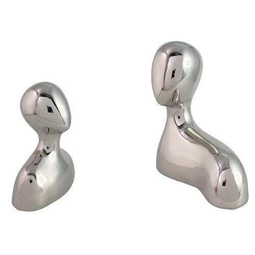 Figura Decorativa Minimalista Cabezas Humanas