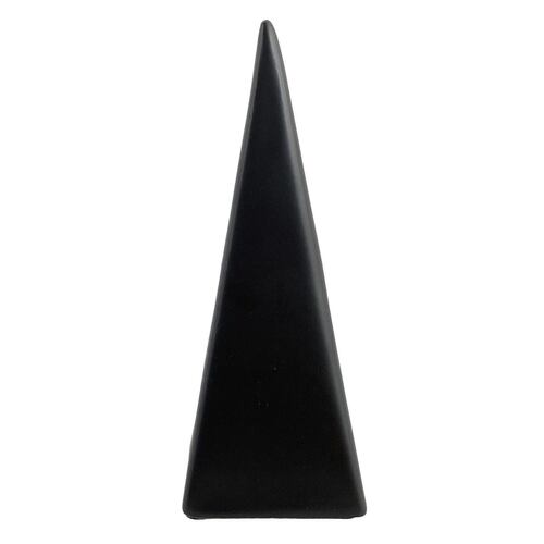 Figura Decorativa Pirámide Ancha  Color Negro
