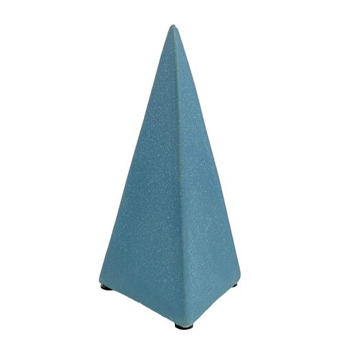 Figura Decorativa Pirámide Ancha  Color Azul