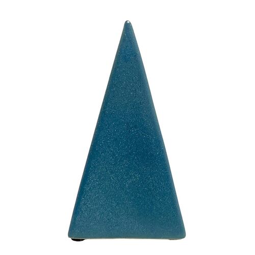 Figura Decorativa Pirámide Ancha  Color Azul