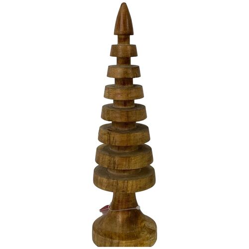 Figura Decorativa Árbol de Navidad en Madera 25 cm Santini