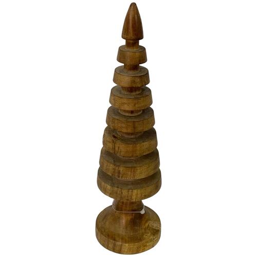 Figura Decorativa Árbol de Navidad en Madera 25 cm Santini