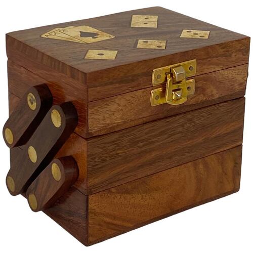 Caja de Madera con Juego de Domino y Dados Concepts Life