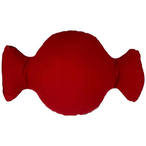 Cojín Decorativo Navideño Diseño Caramelo Blanco y Rojo Santini