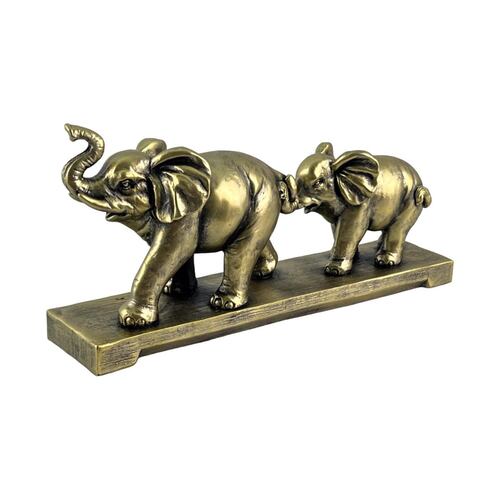 Figura Decotaiva CONCEPTS de Elefantes Dorados con Elegancia