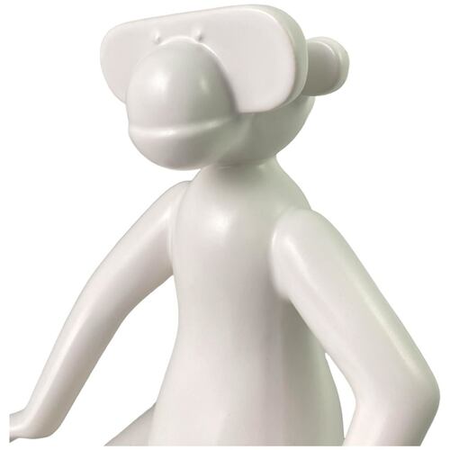 Figura Decorativa Minimalista en Cerámica Oso 16.5 x 13 x 21 cm Concepts