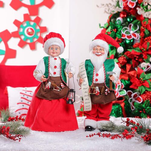 Set Santa & Mamá Claus Tradicional 2 Piezas SANTINI