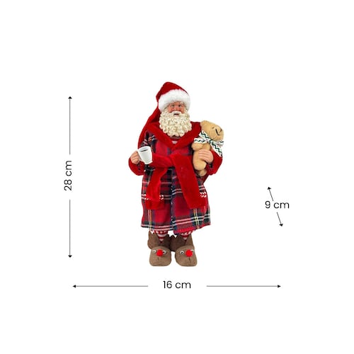 Santa En Pijama Navideño 28 Cm SANTINI