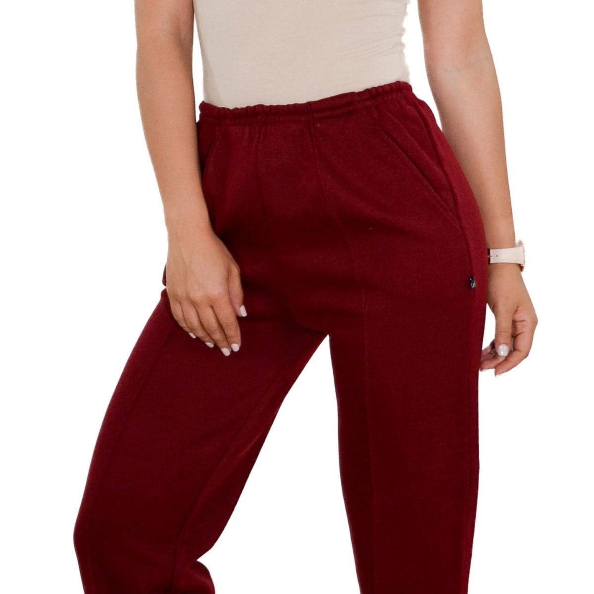 Pantalon color vino outlet mujer