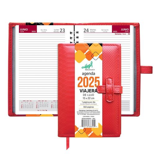 Agenda viajera lujo página por día modelo 363-45