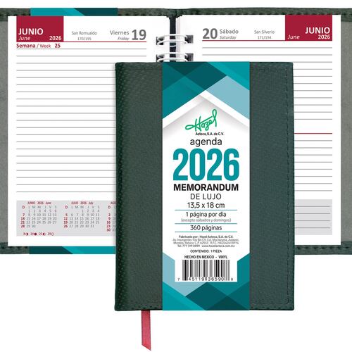 Agenda Memo lujo modelo 365-90