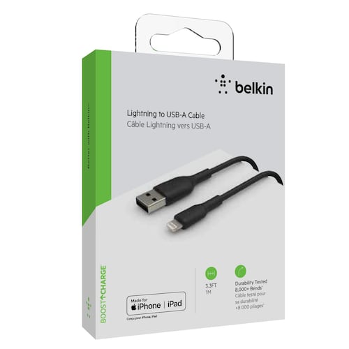 Cable Lightning Belkin a USB-A 1M Negro