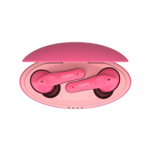 Audífonos Belkin SoundForm Nano TWS para niños rosa