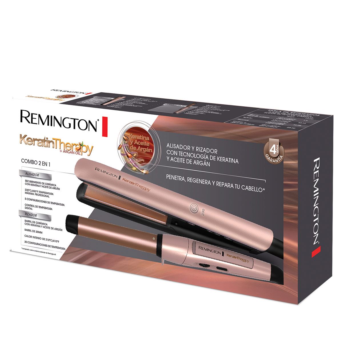 Combo Alaciadora Rizadora Remington