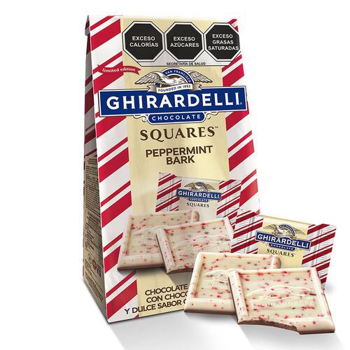 Bark de Chocolate Blanco con Menta Ghirardelli 129.8 g Lindt