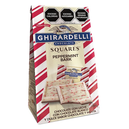 Bark de Chocolate Blanco con Menta Ghirardelli 129.8 g Lindt