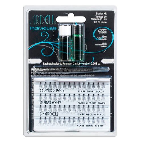 Kit de Pestañas Postizas Individuales con Pegamento de Pestañas y Aplicador AD003 Ardell