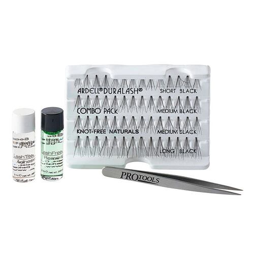 Kit de Pestañas Postizas Individuales con Pegamento de Pestañas y Aplicador AD003 Ardell