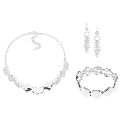 Juego de Aleación de Metales Plata marca Nine West