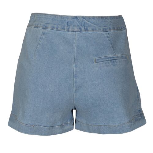 Falda Short De Mezclilla Philosophy Color Azul Claro Talla Chica para Mujer
