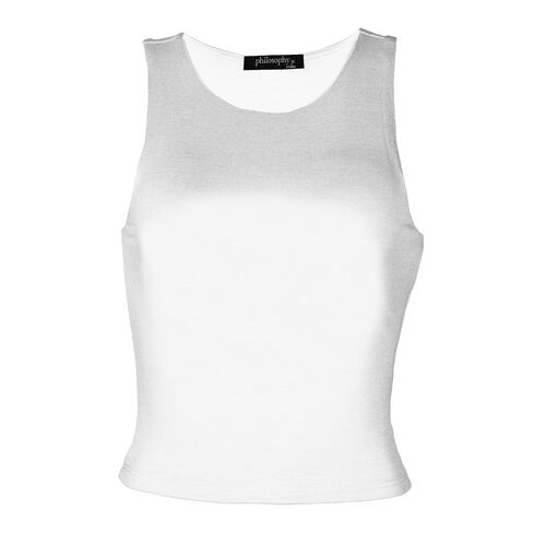 Playera Lisa Philosophy Talla Mediana Color Blanco para Mujer
