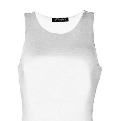 Playera Lisa Philosophy Talla Mediana Color Blanco para Mujer