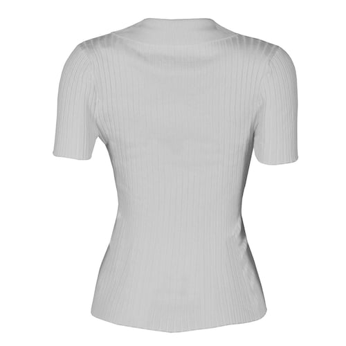 Playera Lisa con Botones Philosophy Talla Chica Color Blanco para Mujer