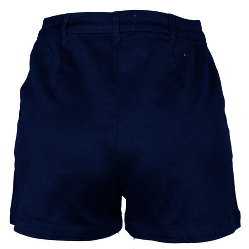 Short Liso Philosophy Color Azul Obscuro Talla Chica para Mujer