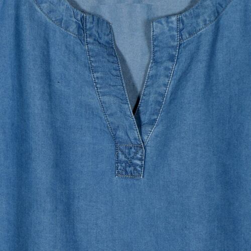 Blusa Lisa Philosophy Talla Grande Color azul para Mujer