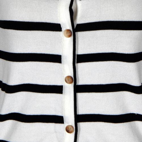 Suéter con Estampado a Rayas Philosophy Talla Chica Color Blanco Combinado para Mujer