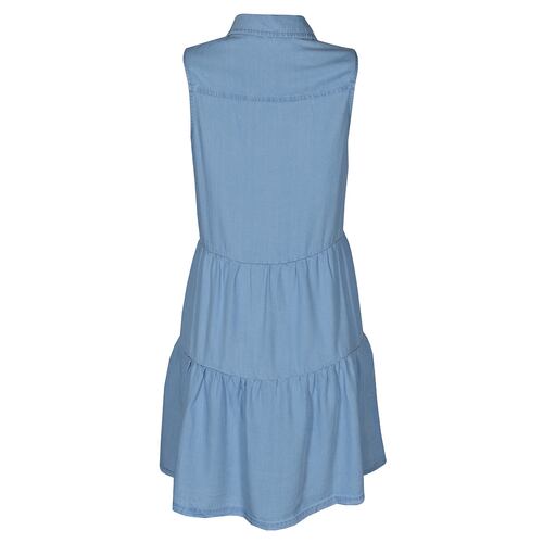 Vestido Corto con Olanes Philosophy Talla Chica Color azul Claro para Mujer