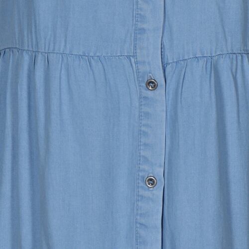 Vestido Corto con Olanes Philosophy Talla Chica Color azul Claro para Mujer