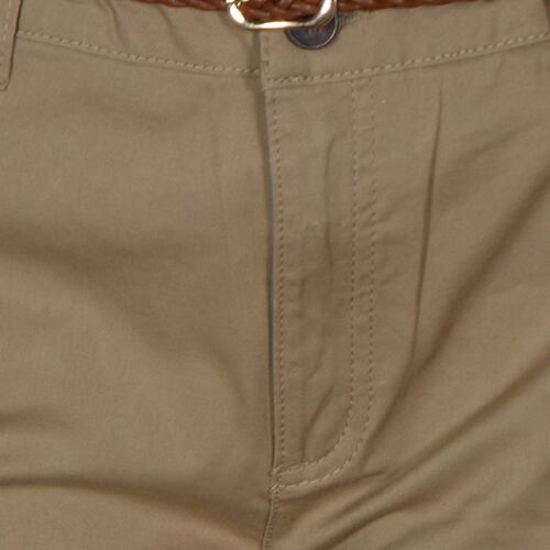 Pantalón Amplio Recto con Cinturón Philosophy Color Café Claro Talla Mediana para Mujer