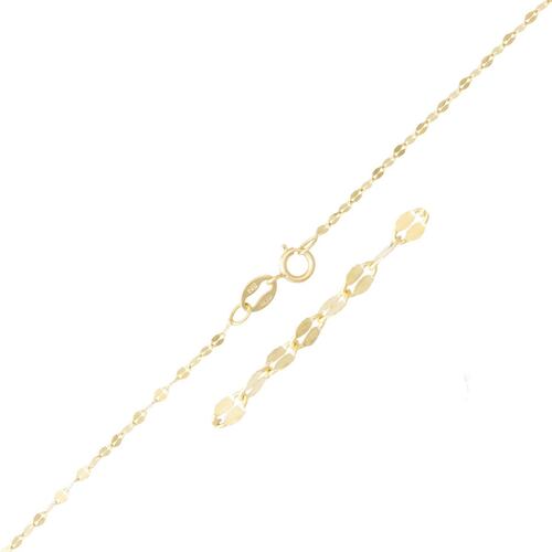 Cadena Fantasía Grano de Café Oro 14K Sini