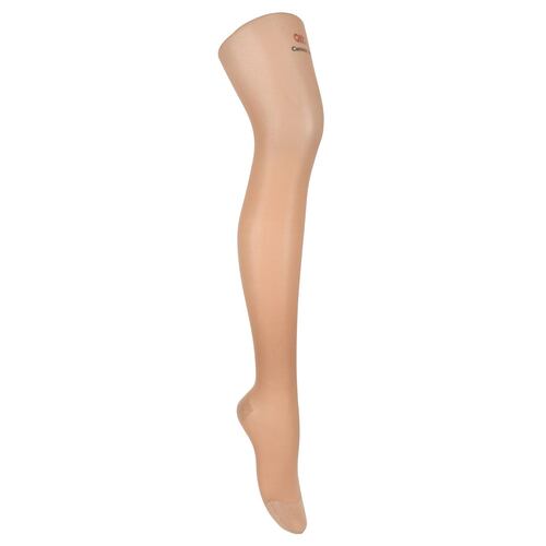 Pantimedia Preven-T Super Talla suave compresión transparente modelo 1945 talla mediana color champagne dama