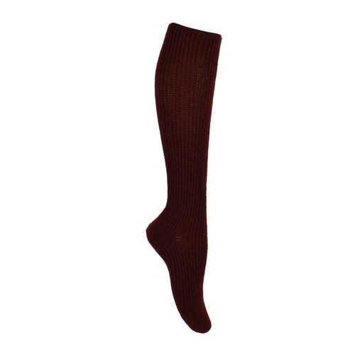 Calcetas Preven-T ejecutiva diabetes terapéutico ventilado sin costuras modelo 1968 talla chica-mediana(21 a 24cm) color vino dama