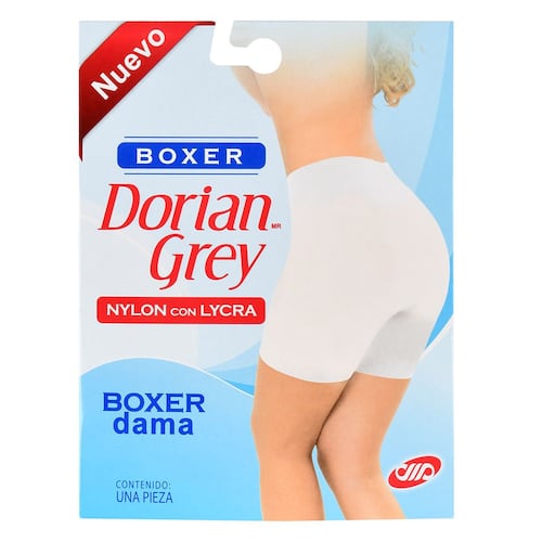 Boxer Dorian Grey soporte en gluteo modelo 5353 talla extragrande color perla dama