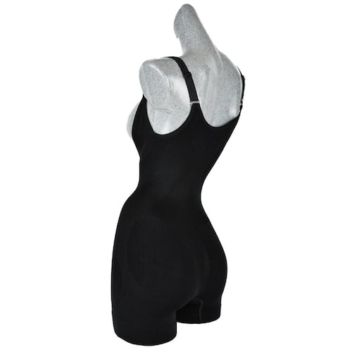 Body boxer Body Siluette seamless alto control con diseño 5007-4328 grande negro dama