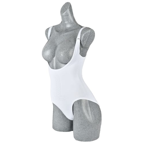 Body senos libres Body Siluette seamless alto control con diseño 5006-4329 chica blanco dama