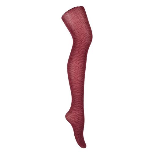Malla Dorian Grey microfibra jaspe surcos modelo 5381 talla chica color vino dama