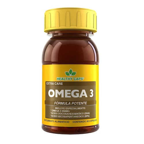 Omega 3 30 Cápsulas Healthy Caps - Aceite de pescado