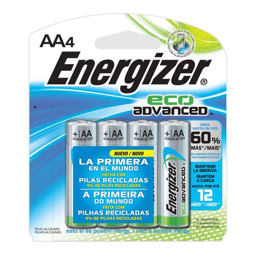 Pila Energizer Eco Advanced AA con 4