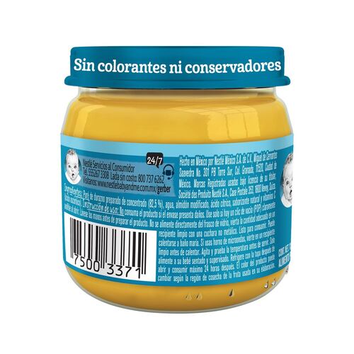 Pure de Durazno 2A Etapa 113 G Gerber