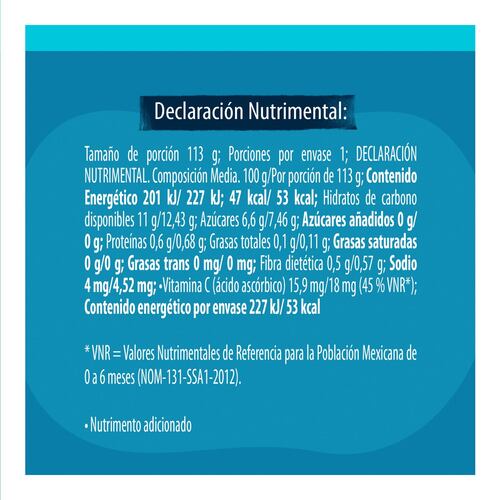 Pure de Durazno 2A Etapa 113 G Gerber