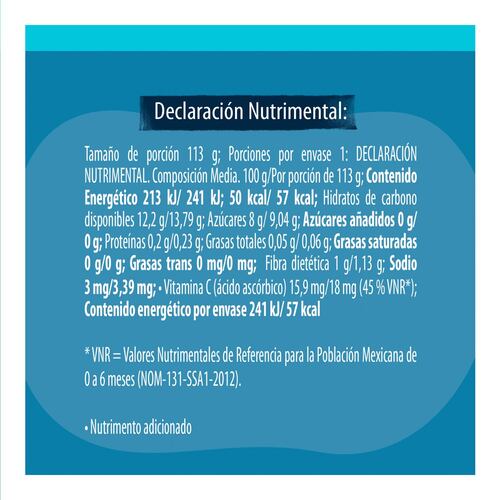 Pure de Manzana 2A Etapa 113 G Gerber