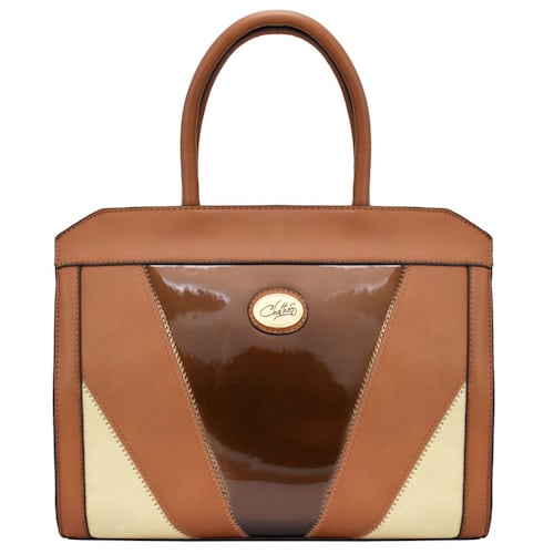 Bolso tote Chatties camel