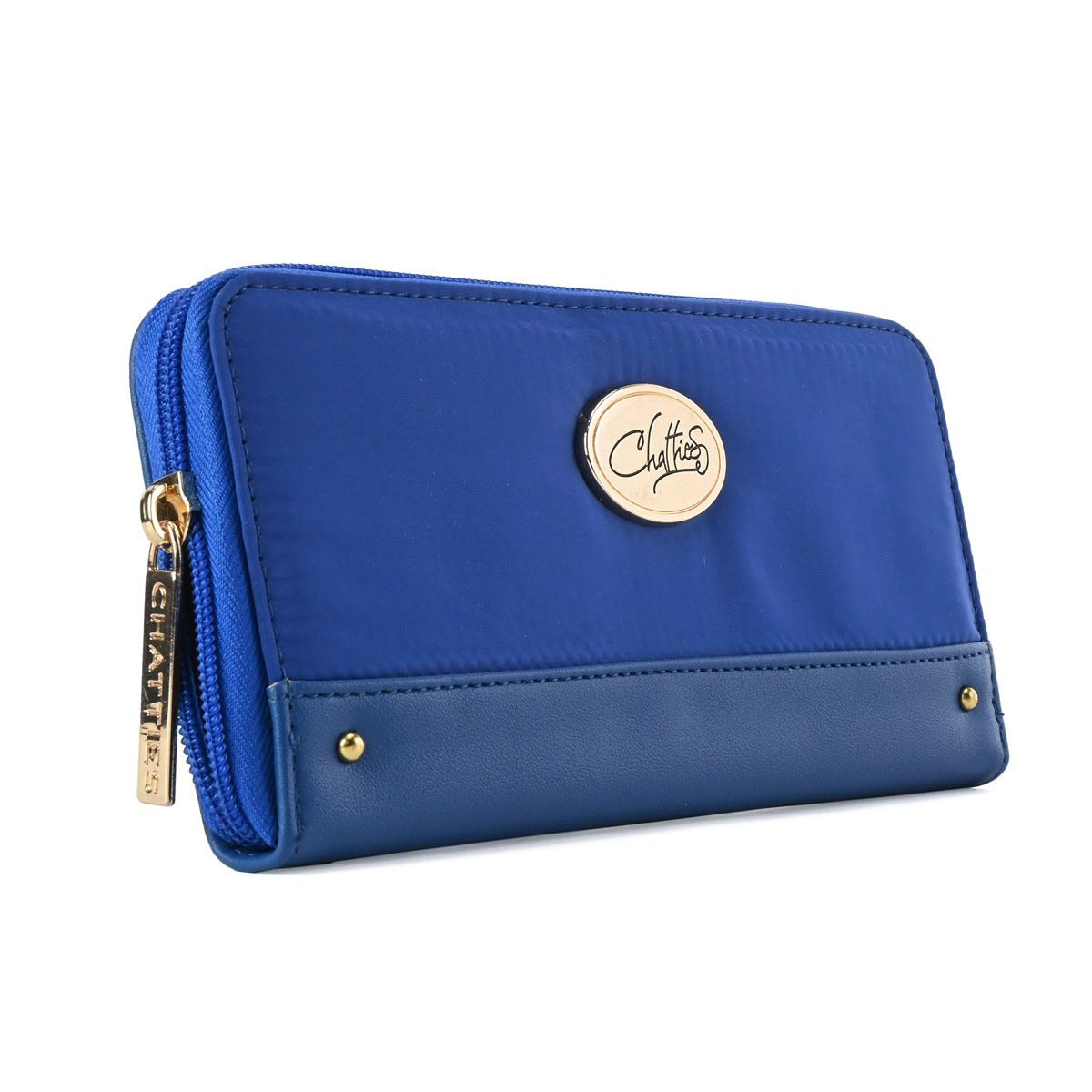 Ekavale Monedero Clásico Para Mujer - Azul, Piel Sintética, Múltiples Compartimentos